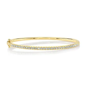 0.90CT 14K Y/G DIAMOND BANGLE