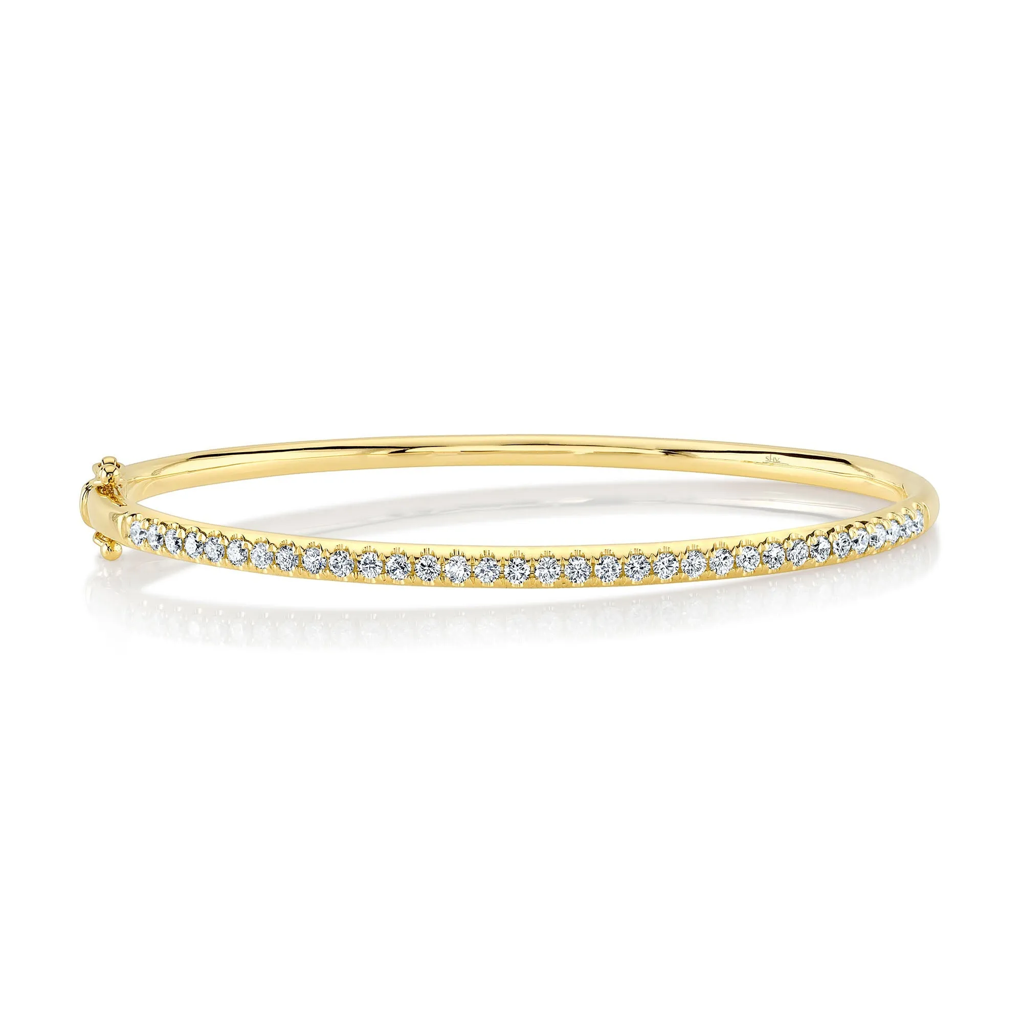 0.90CT 14K Y/G DIAMOND BANGLE