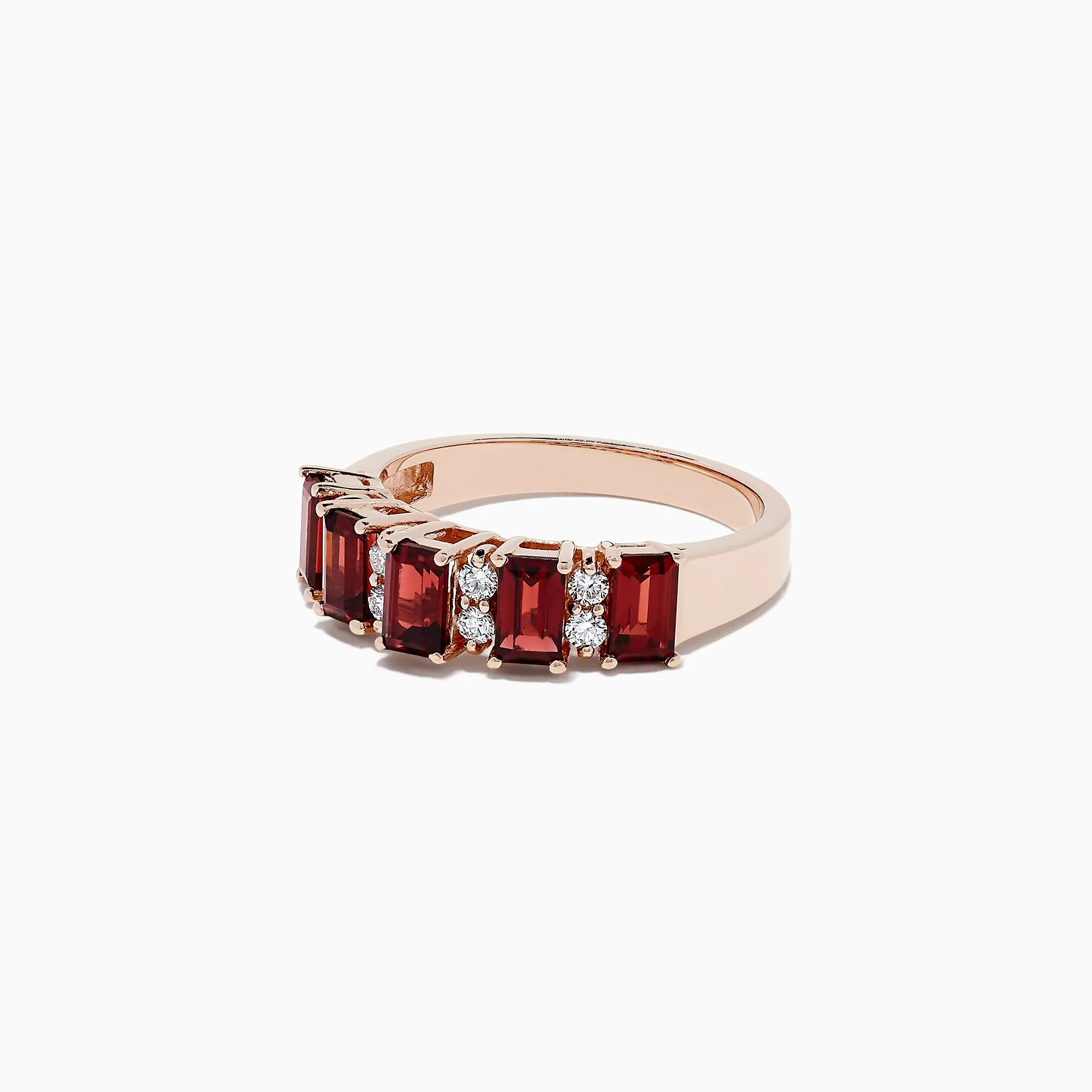 14K Rose Gold Rhodolite Garnet and Diamond Ring, 2.34 TCW