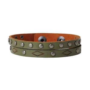 2111 - Double stud and rhombus bracelet