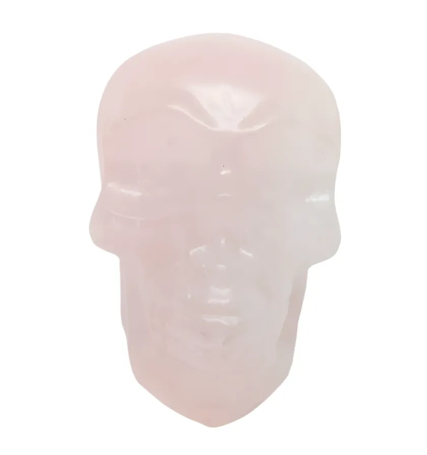 287G Rose Quartz Crystal Skull