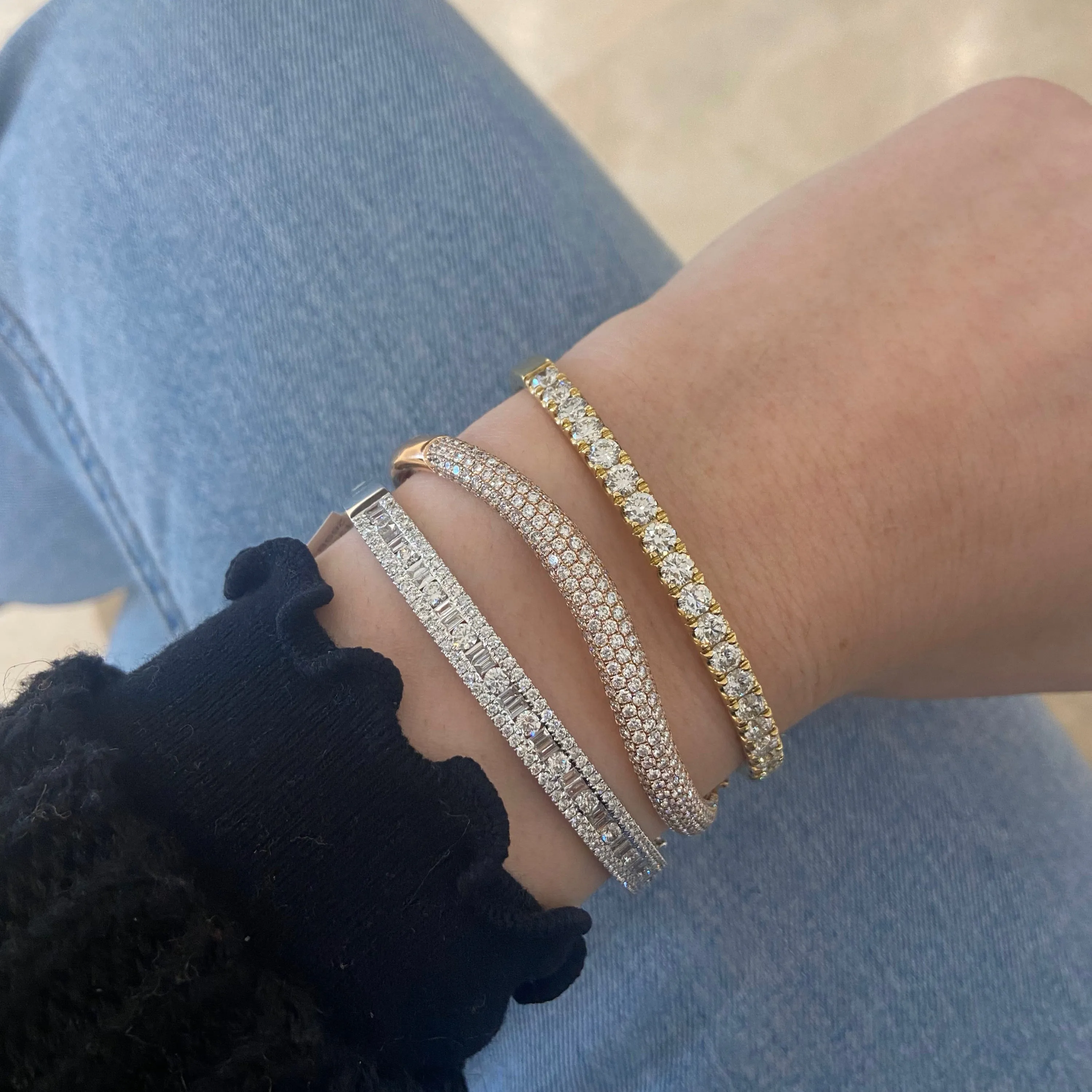 3.63 ct Diamond Bangle