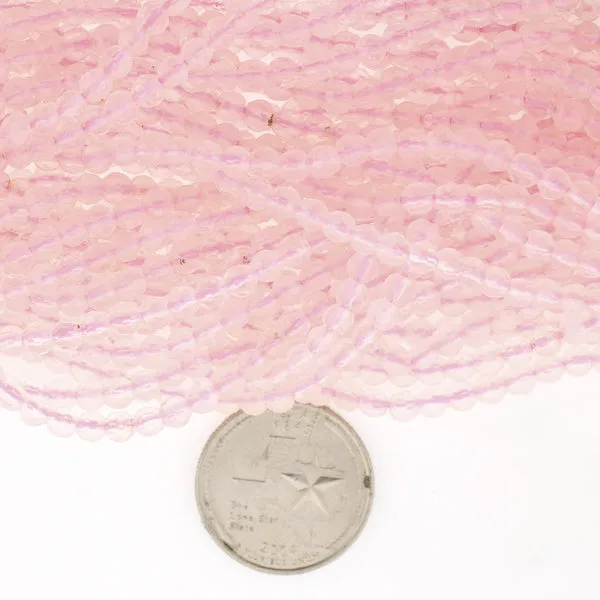4mm Rose Quartz Strand