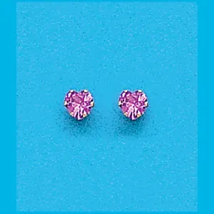 5x5 Heart Created Pink Sapphire