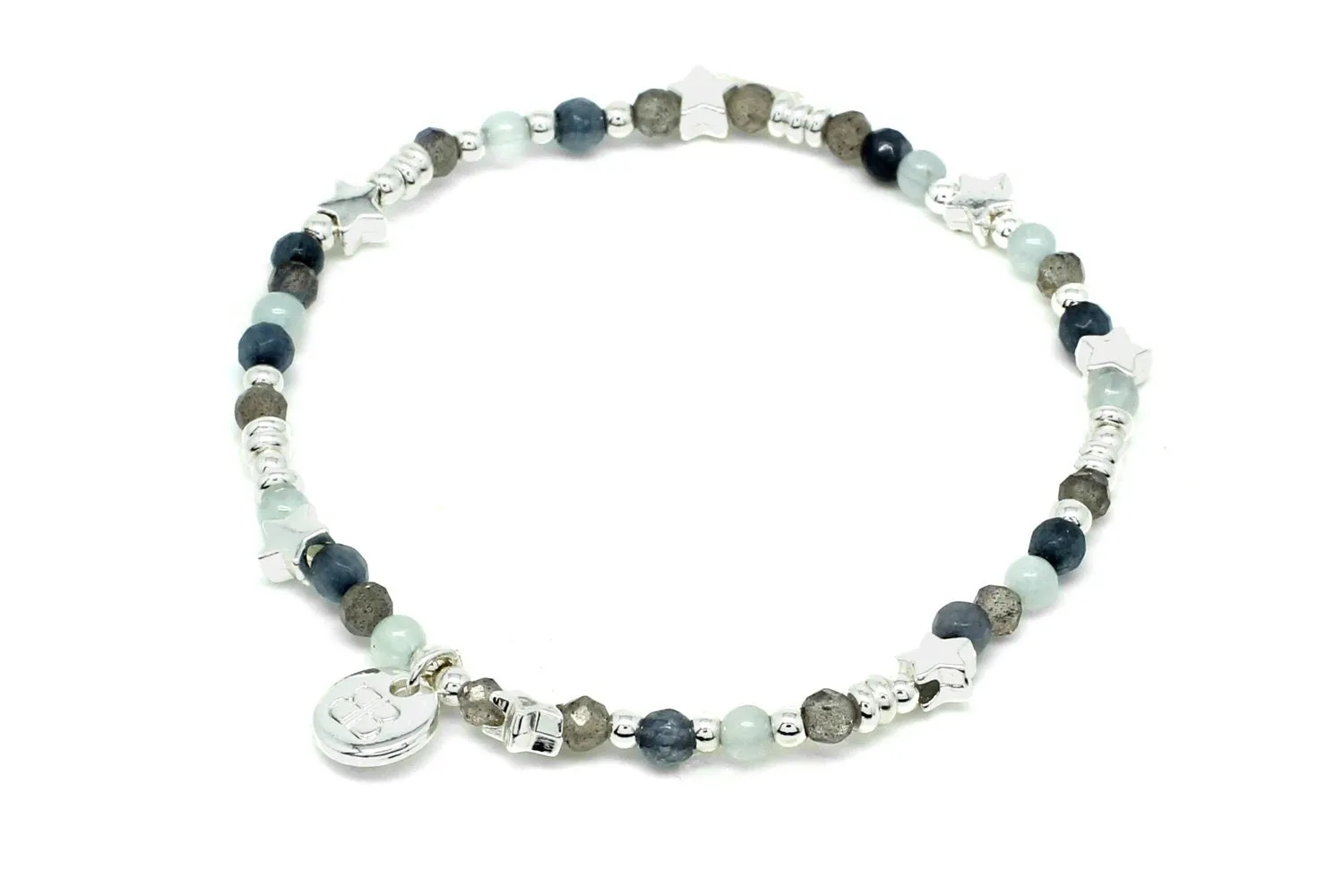 Alcor Gold Stretch Gemstone Bracelet