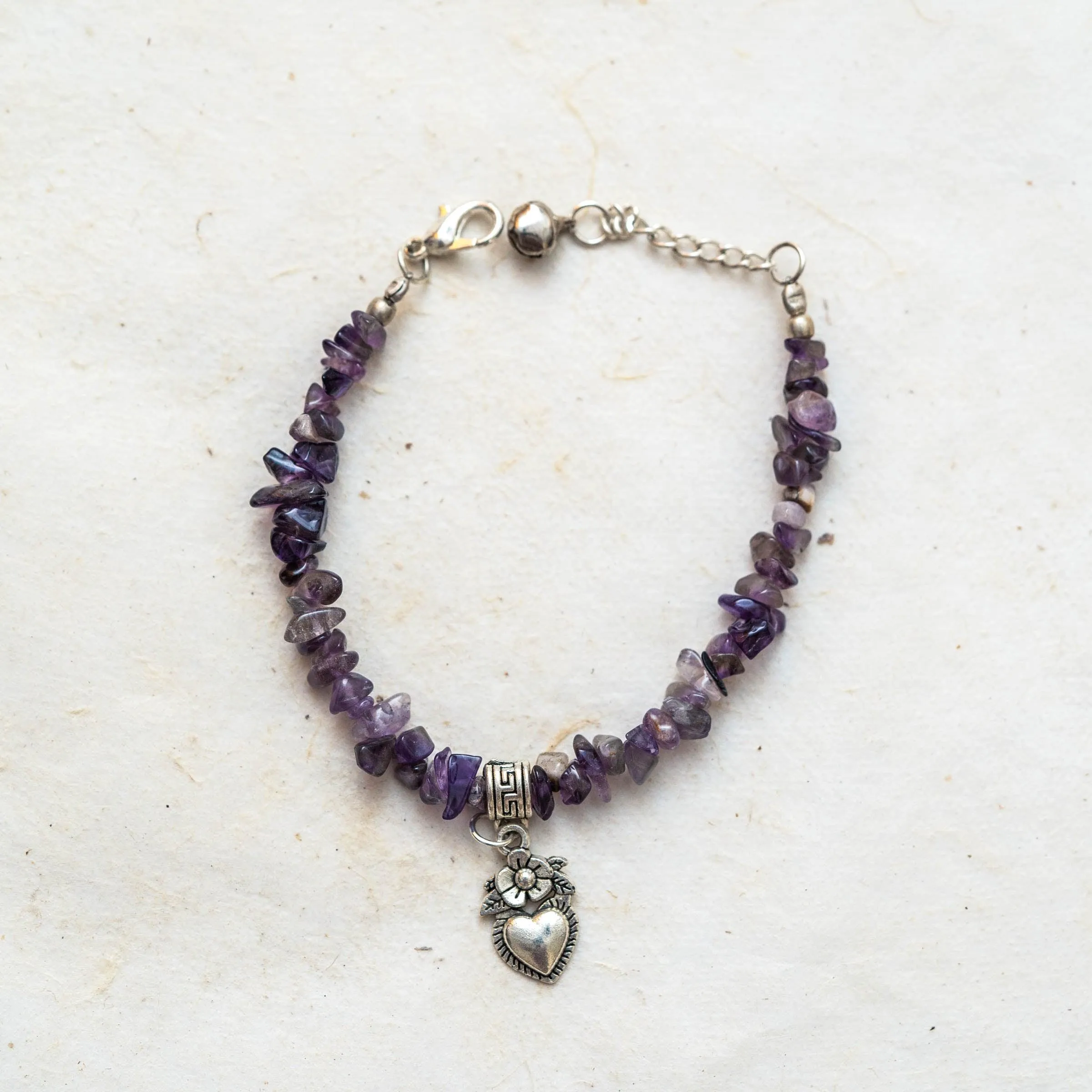 Amethyst Chip Bracelet