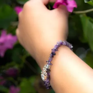 Amethyst Chip Bracelet