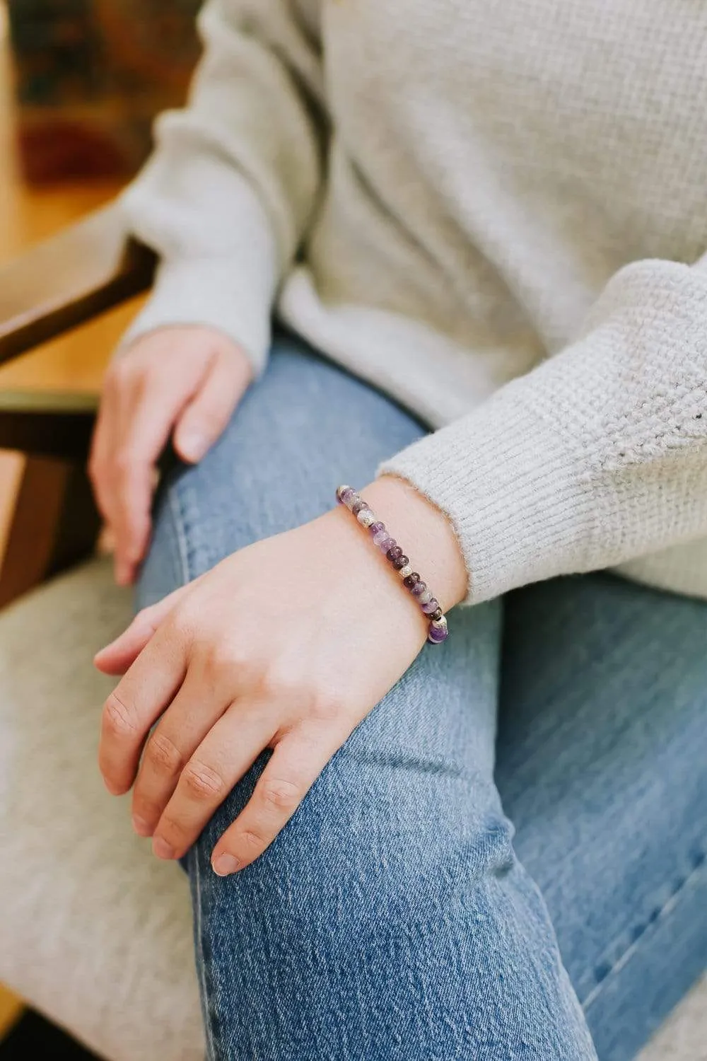 Amethyst Earth Energy Bracelet
