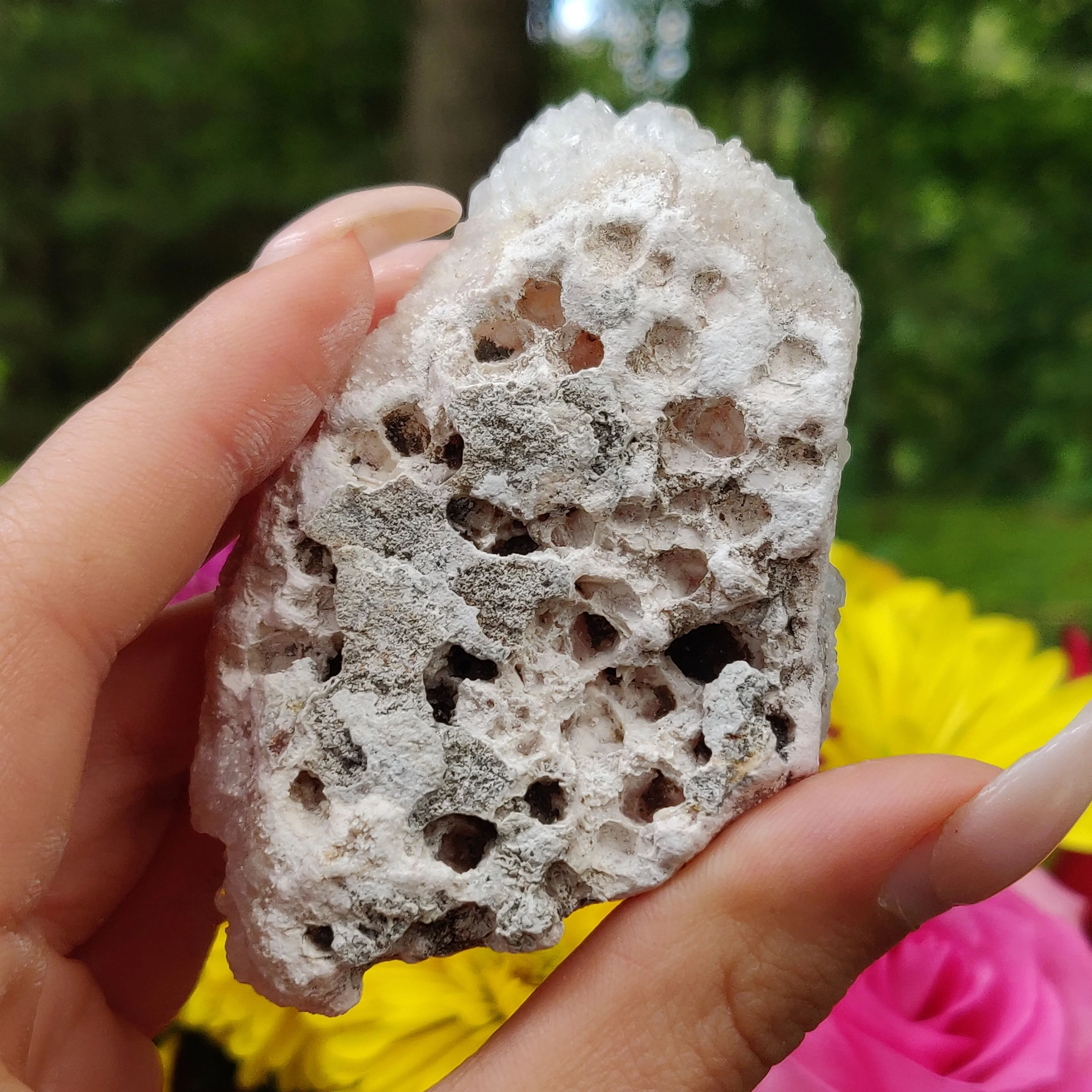 Anandalite Cluster, Natural Aurora Quartz Cluster (#5AN)