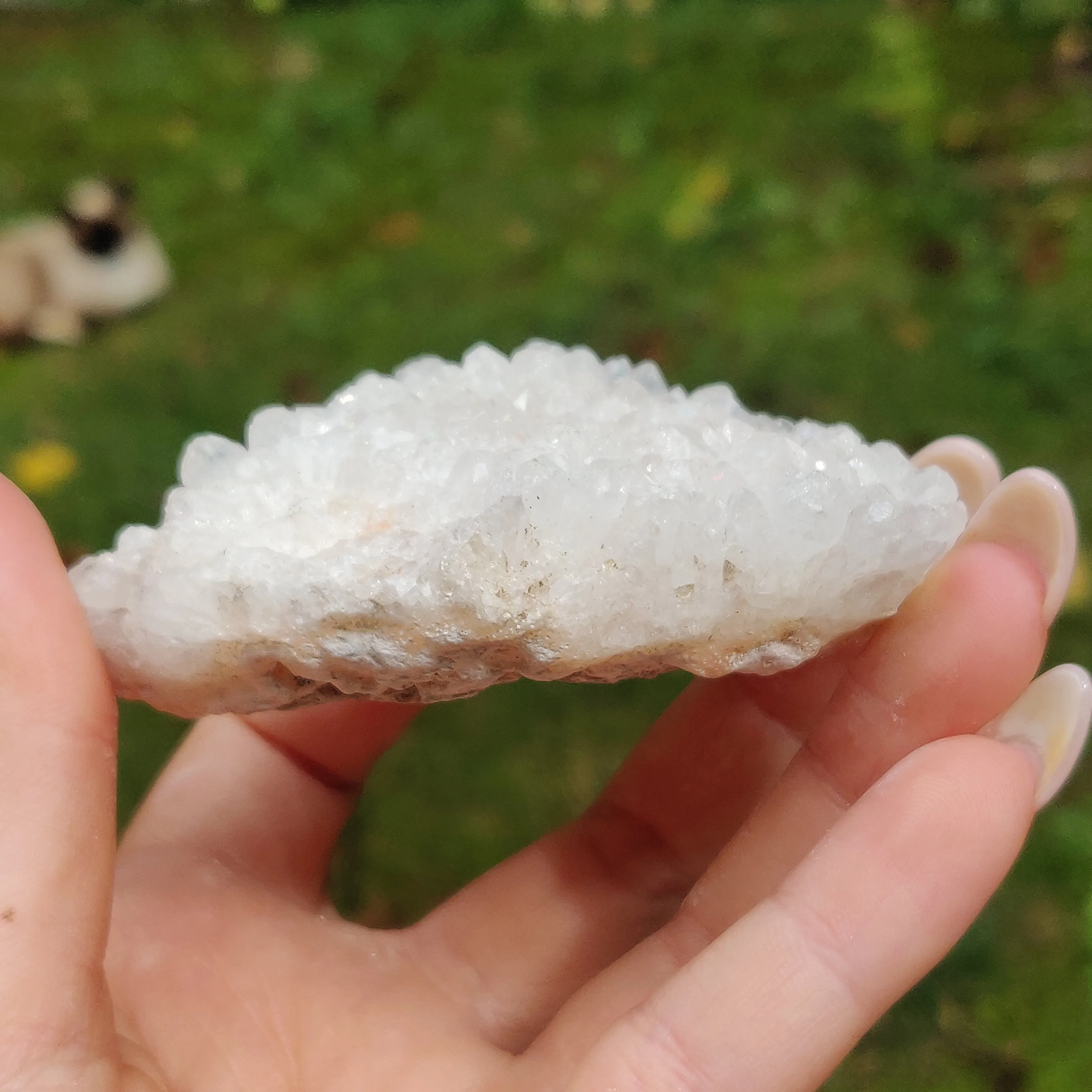 Anandalite Cluster, Natural Aurora Quartz Cluster (#5AN)