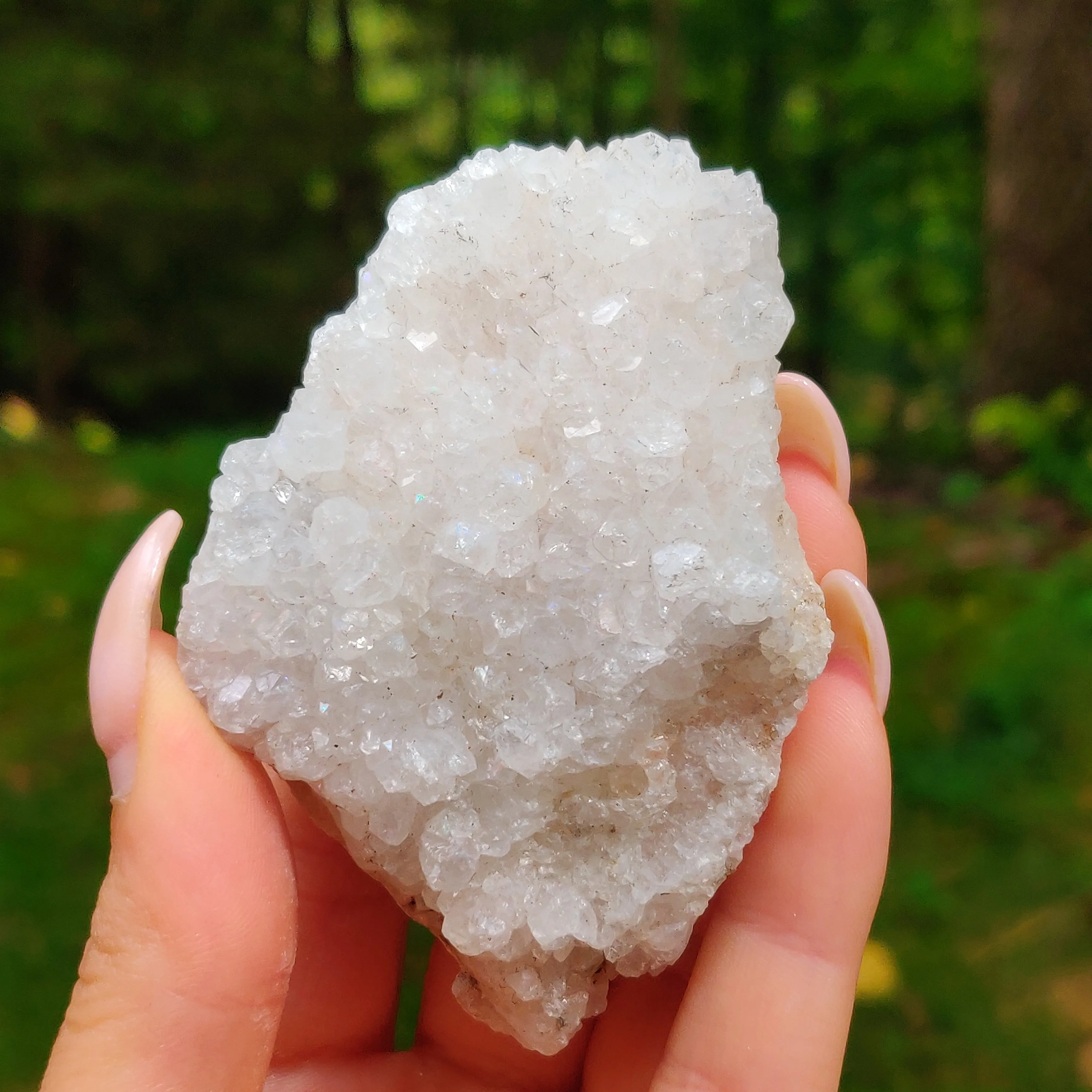 Anandalite Cluster, Natural Aurora Quartz Cluster (#5AN)