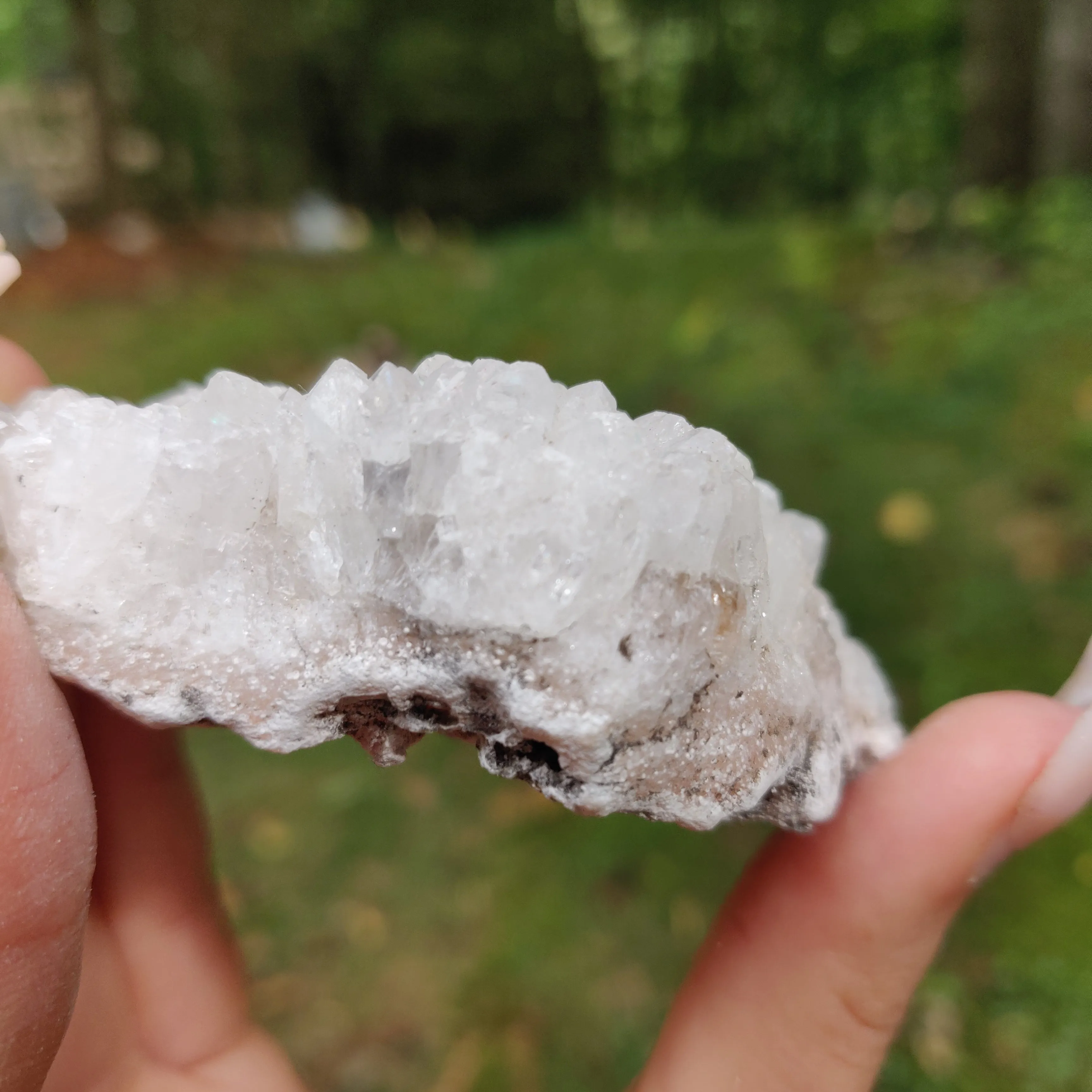 Anandalite Cluster, Natural Aurora Quartz Cluster (#5AN)