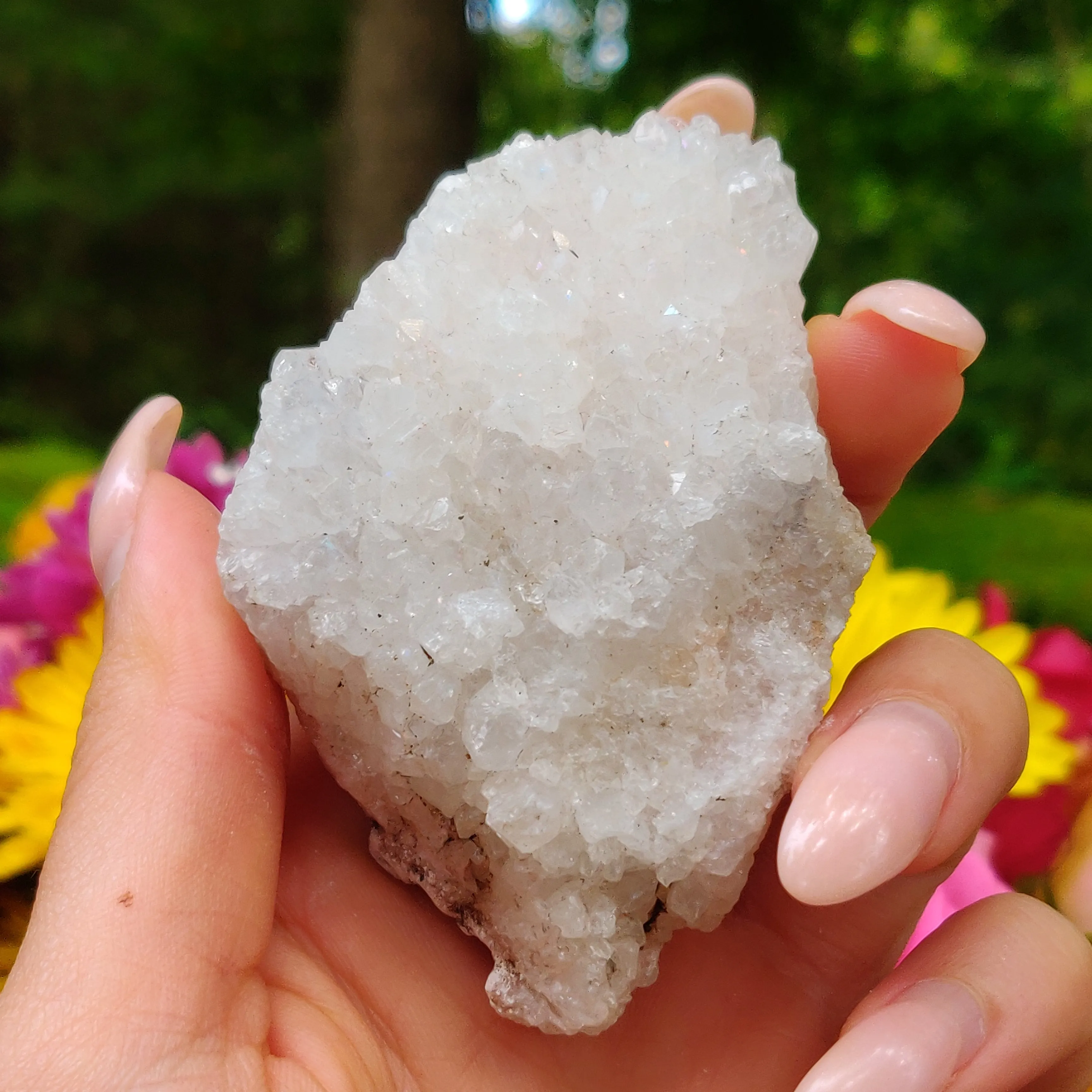 Anandalite Cluster, Natural Aurora Quartz Cluster (#5AN)