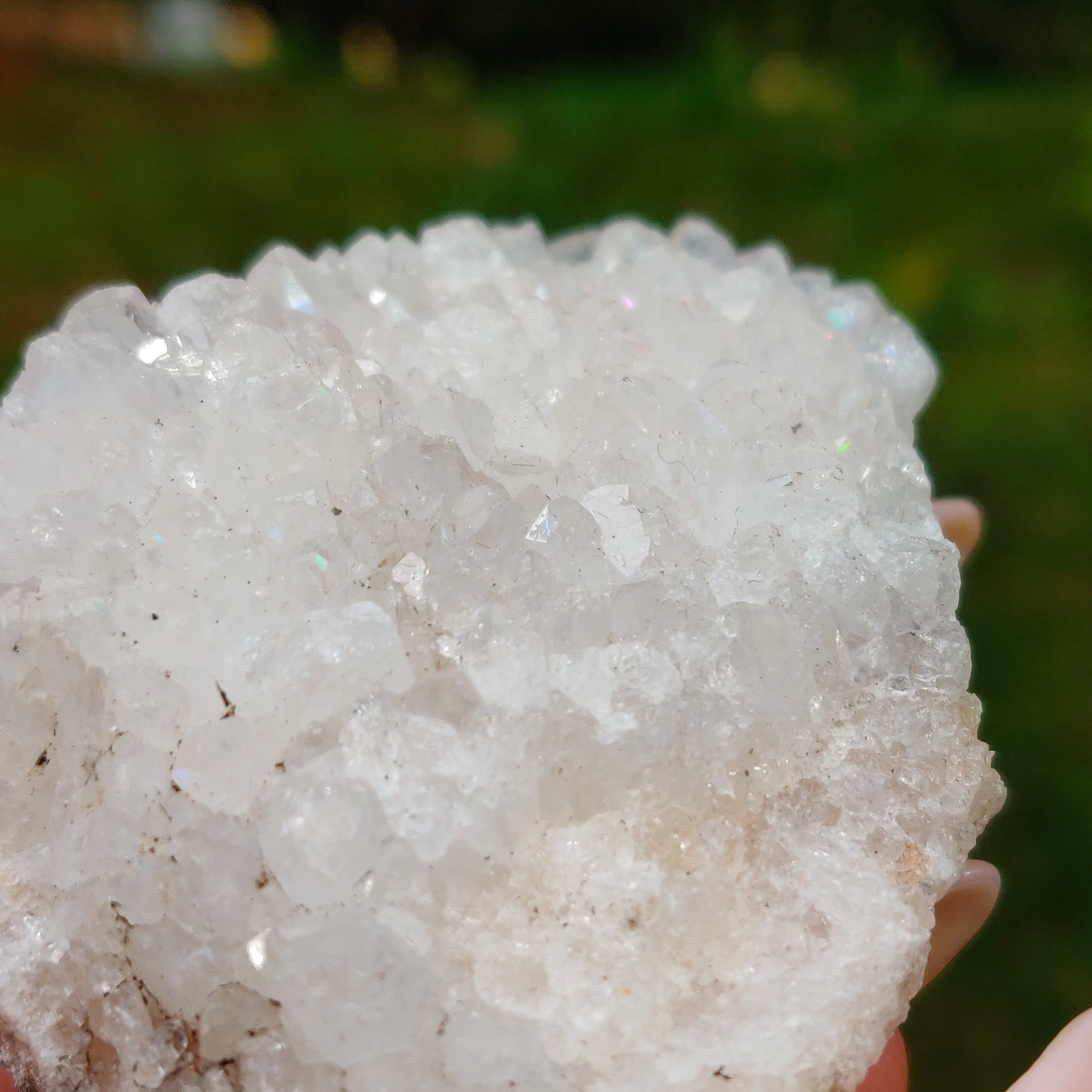 Anandalite Cluster, Natural Aurora Quartz Cluster (#5AN)