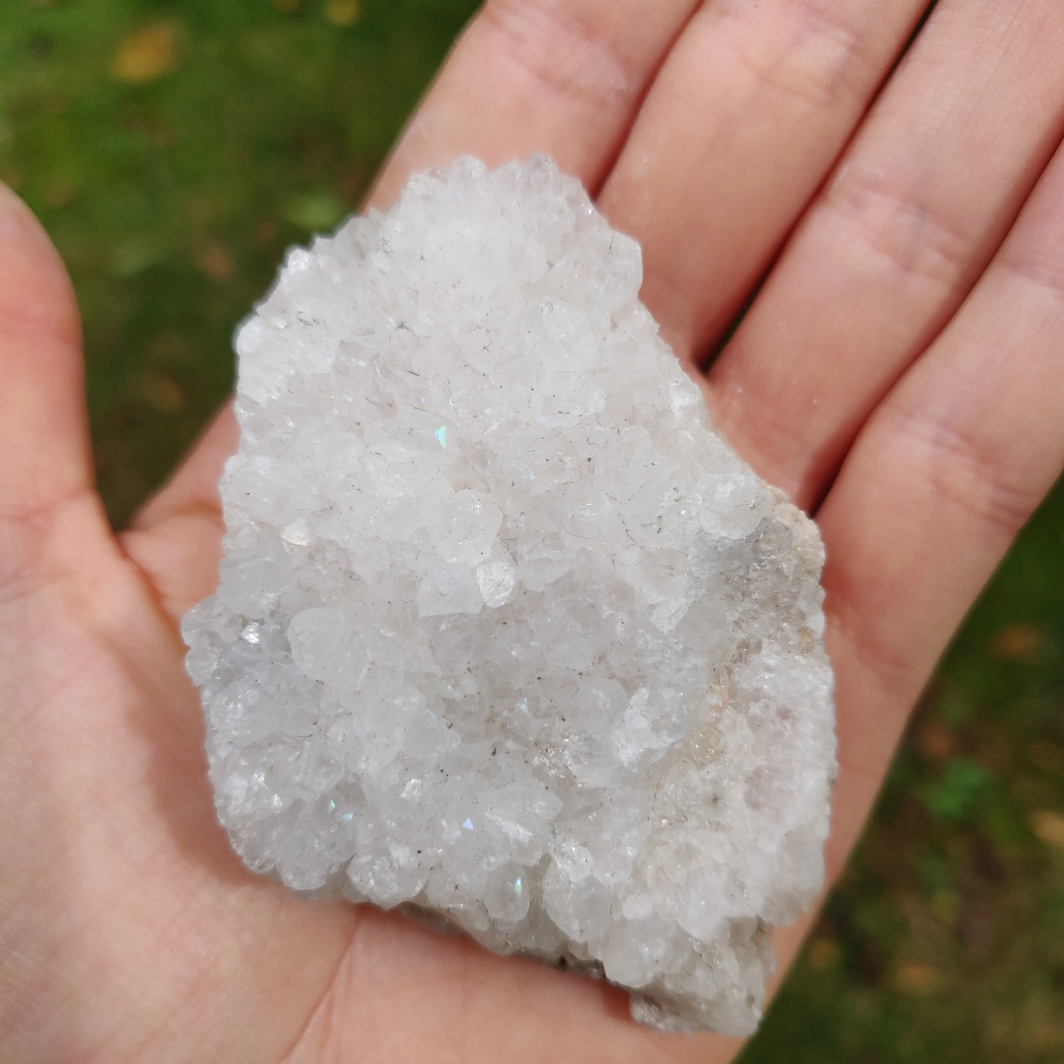 Anandalite Cluster, Natural Aurora Quartz Cluster (#5AN)