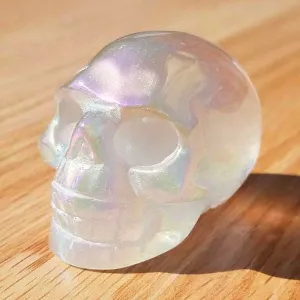 Angel Aura Quartz Crystal Skull