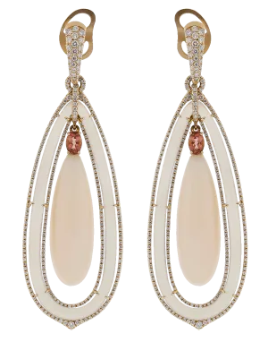 Angelskin Coral Earrings