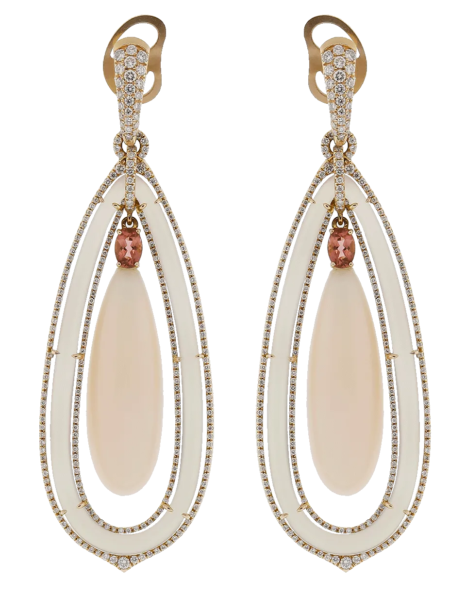Angelskin Coral Earrings