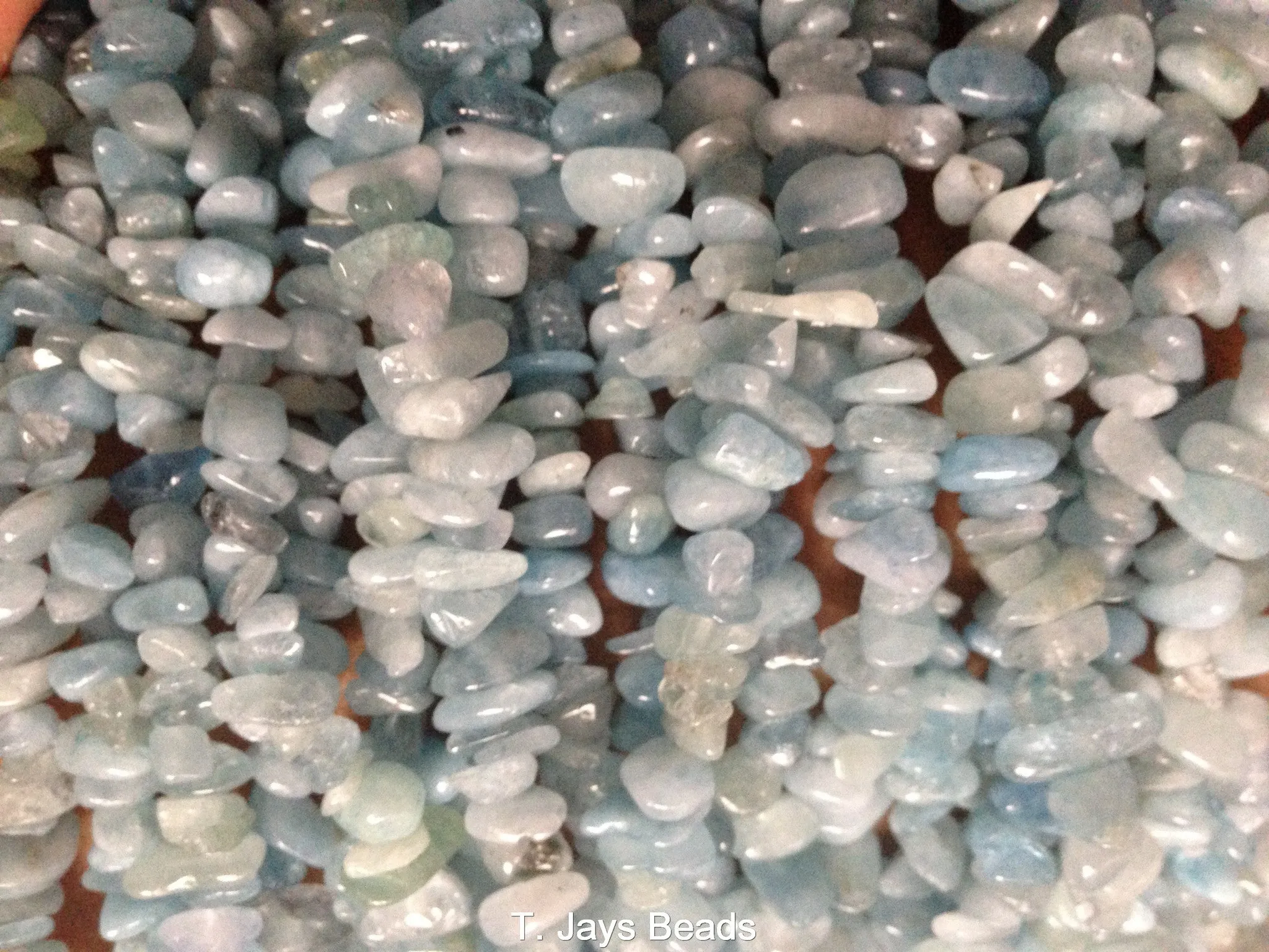 Aquamarine | Chip Beads | 5-8mm | 32" String