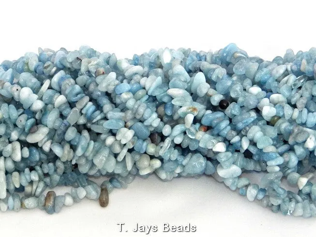 Aquamarine | Chip Beads | 5-8mm | 32" String