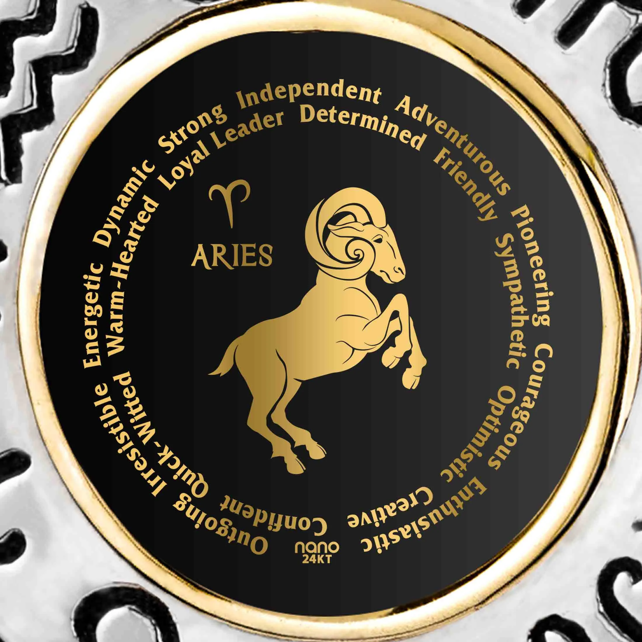 Aries Gift for Women or Men | Silver Zodiac Sign Necklace
