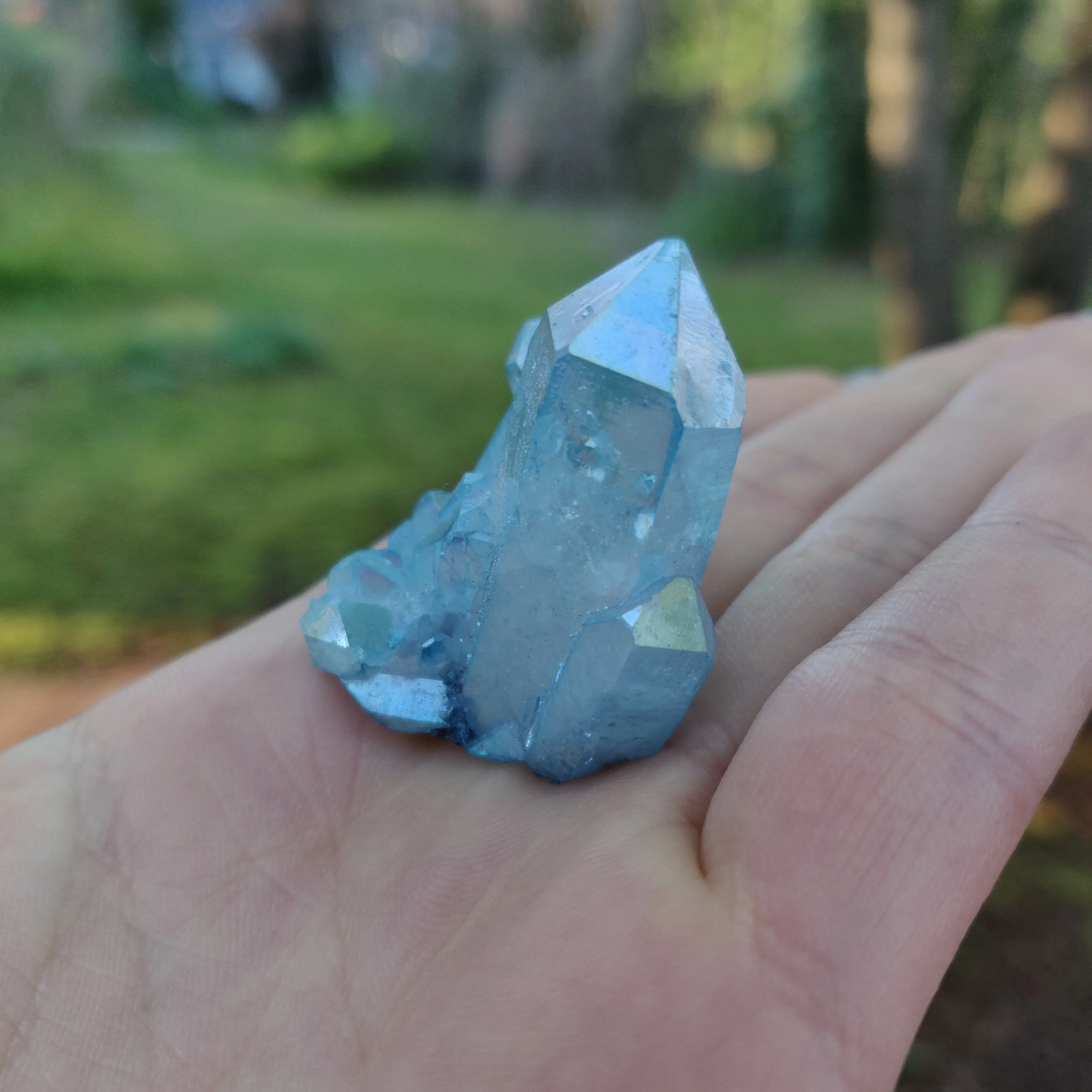 Arkansas Aqua Aura Quartz Point (#9)