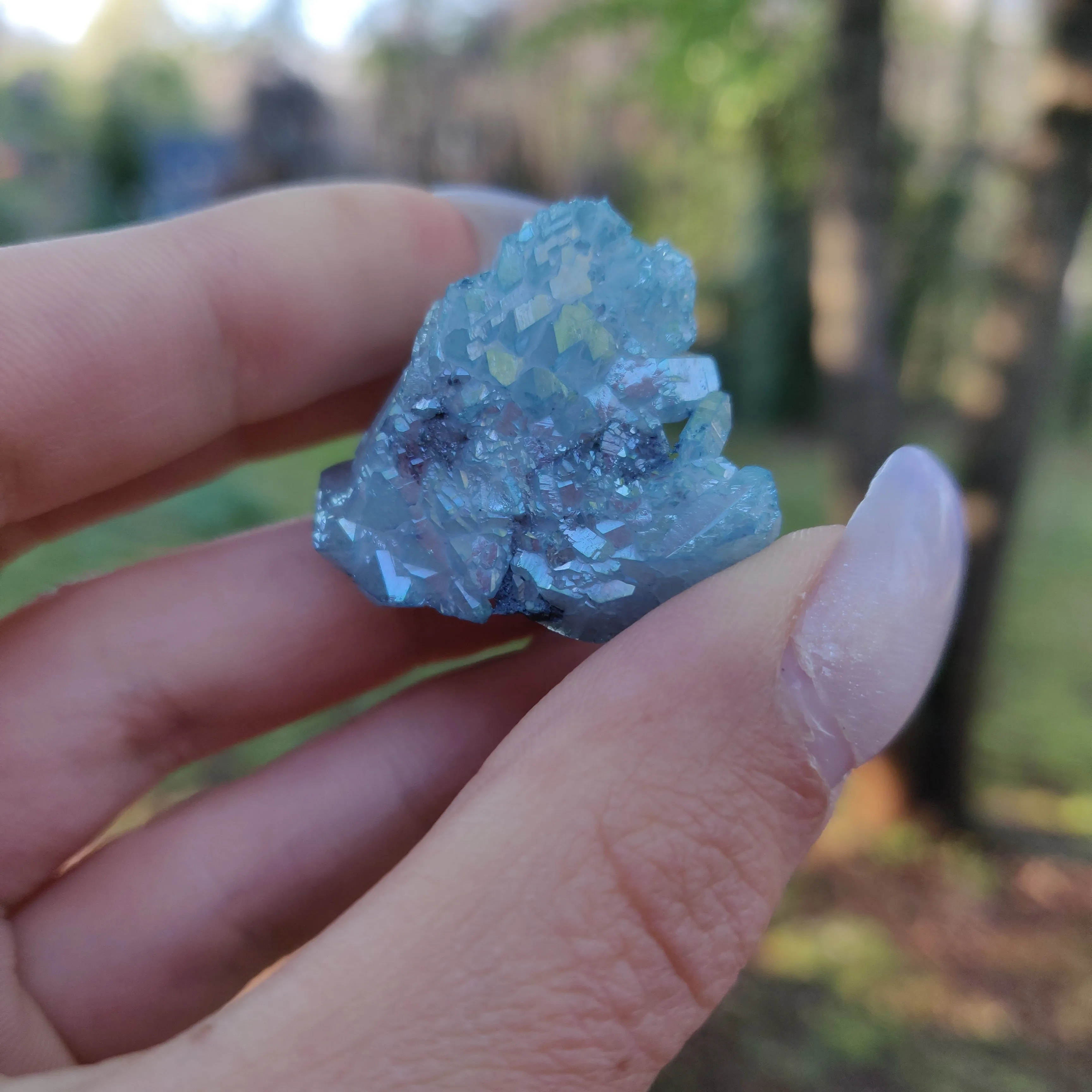 Arkansas Aqua Aura Quartz Point (#9)