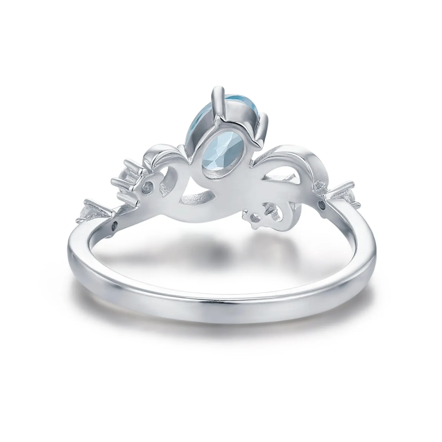 Azure Tide Blue Topaz Ring