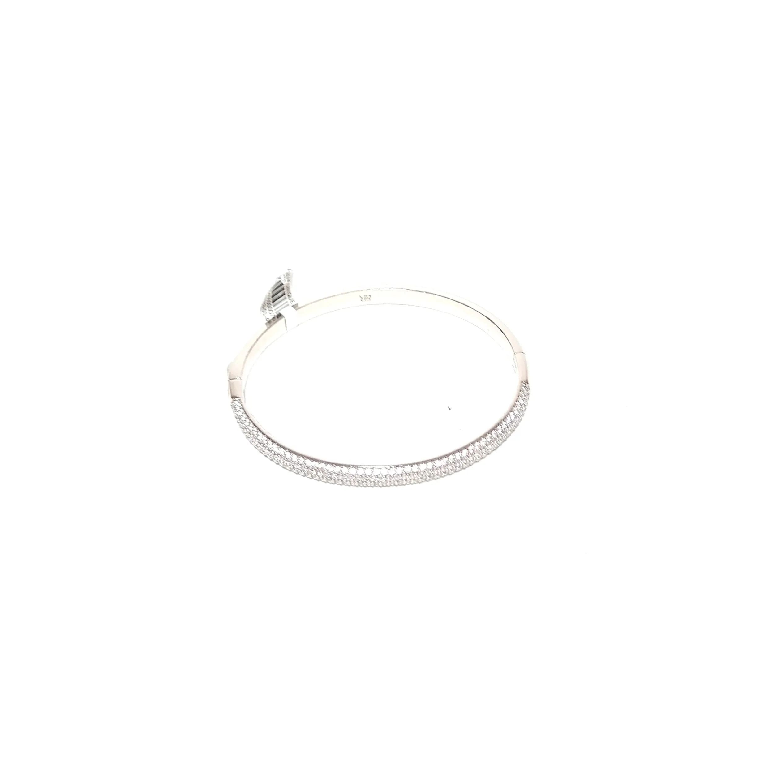 Banana Republic Silver Rhinestones Bangle | Brand New |