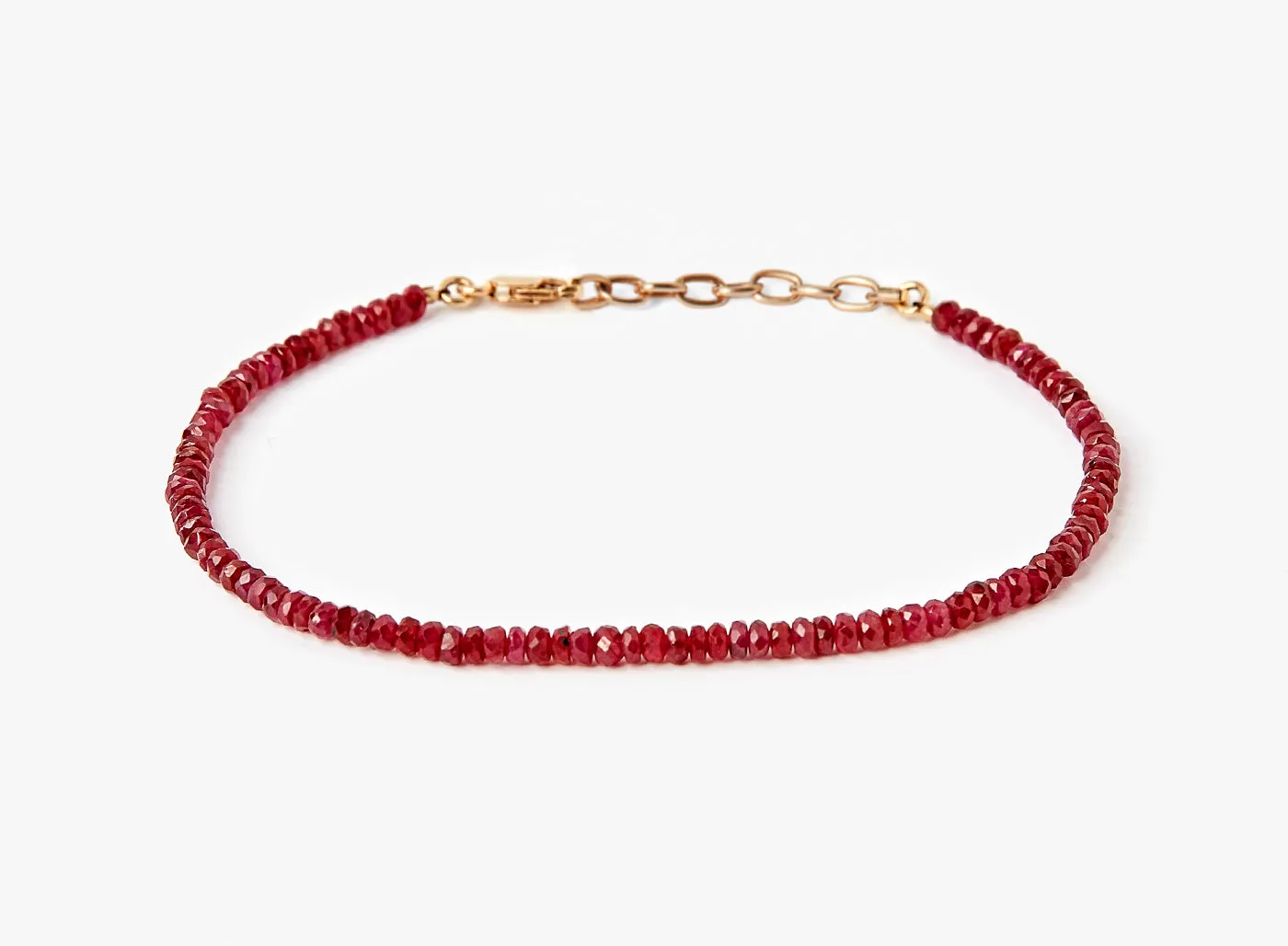 BEADED STONES RUBY BRACELET 312