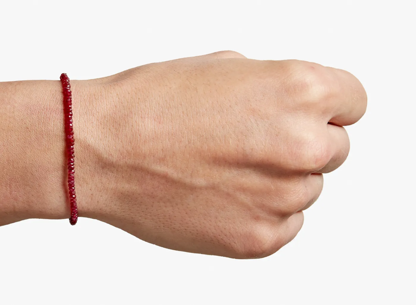 BEADED STONES RUBY BRACELET 312