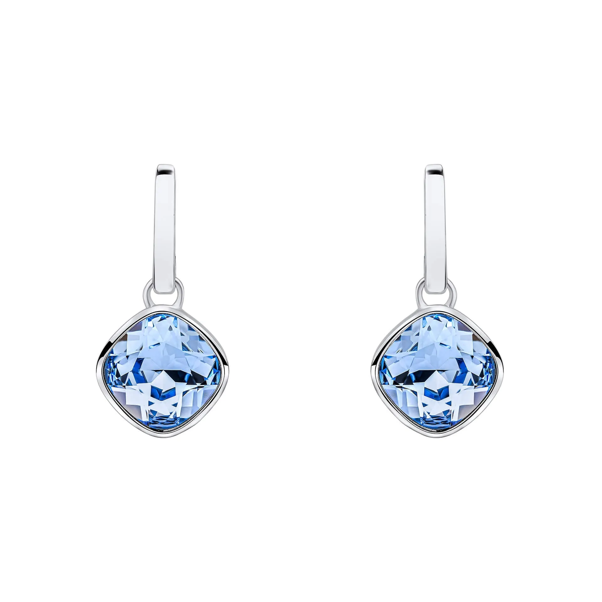 Beginnings Sterling Silver Light Sapphire Crystal Blue Earrings E6478T
