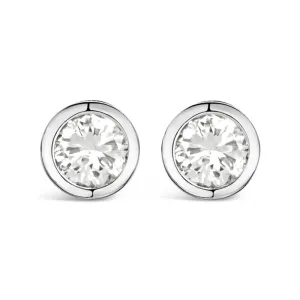 Bezel Set Diamond Stud Earrings - 0.25ct