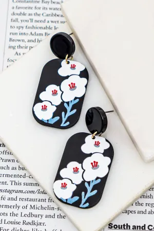Bloomed Charm Drop Earrings
