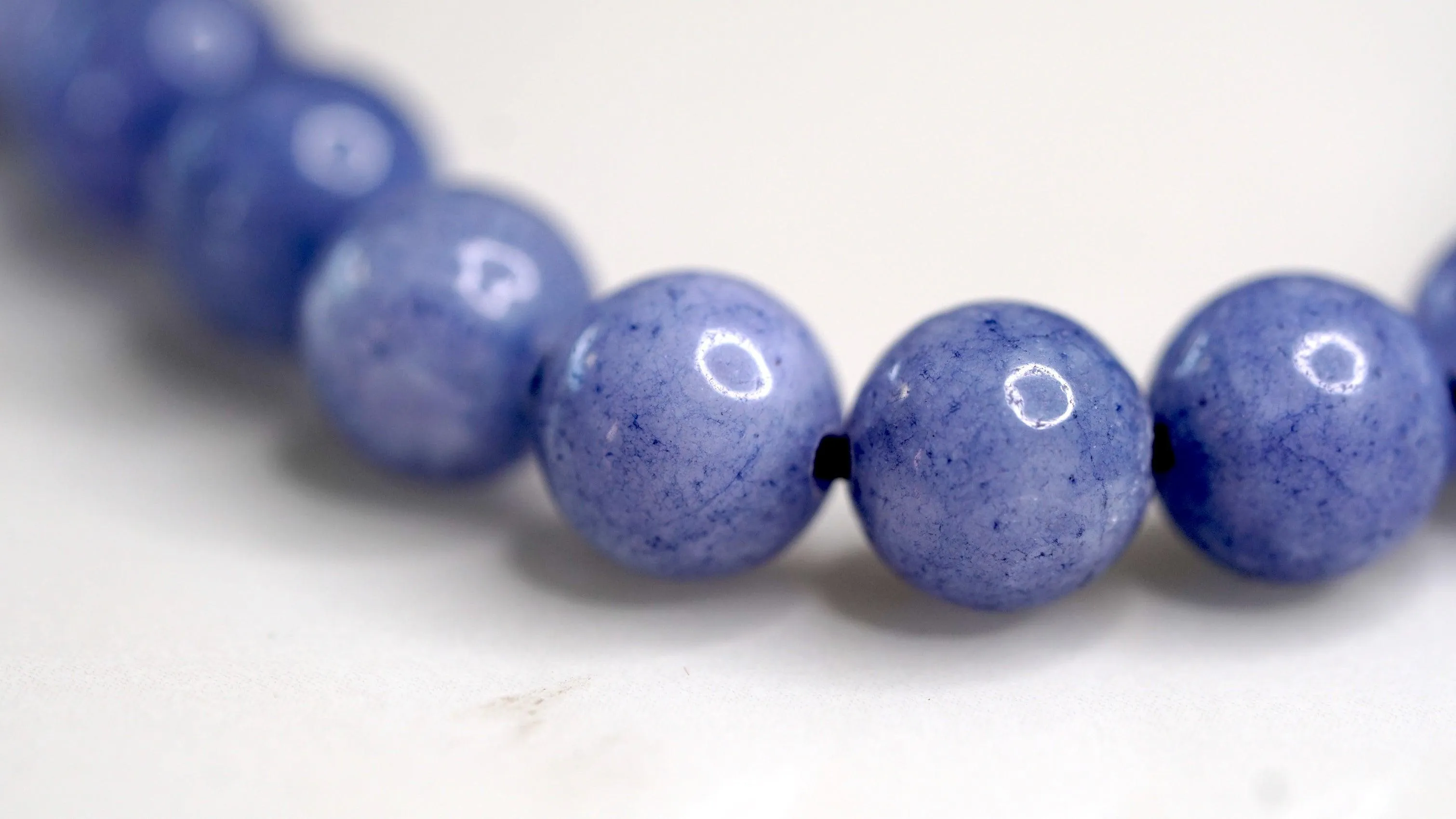 Blue Agate Stretchable Wrist Bracelet