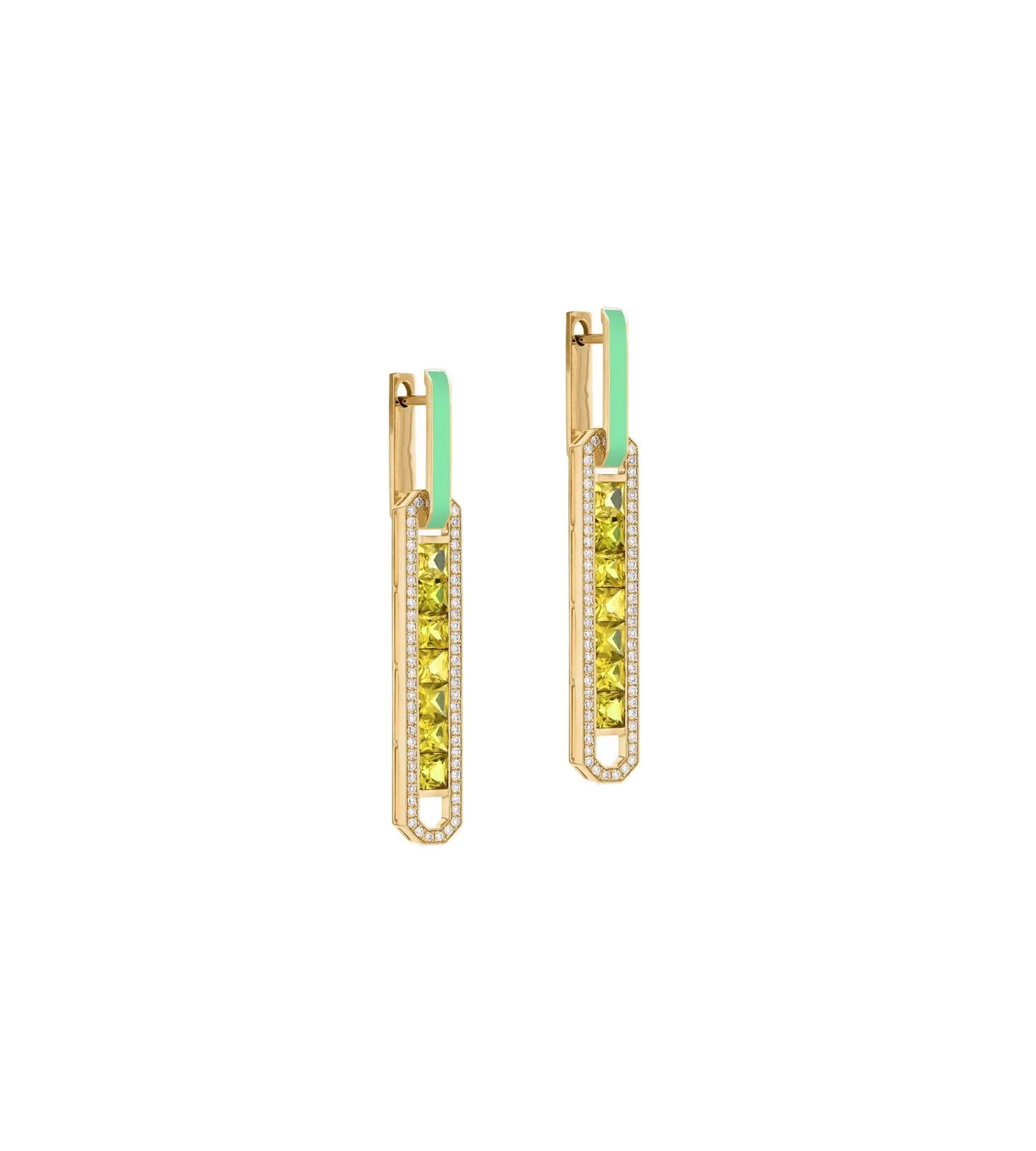 Boho earth yellow earrings