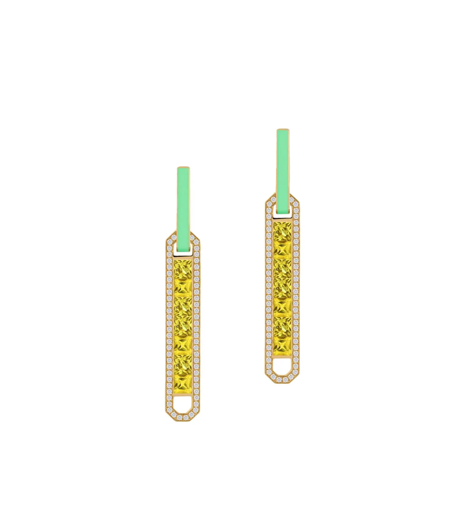 Boho earth yellow earrings