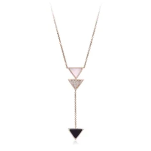 BRASS NECKLACE W/ CZ-1-3MIL ONYX GOLD PLATING****-18"****