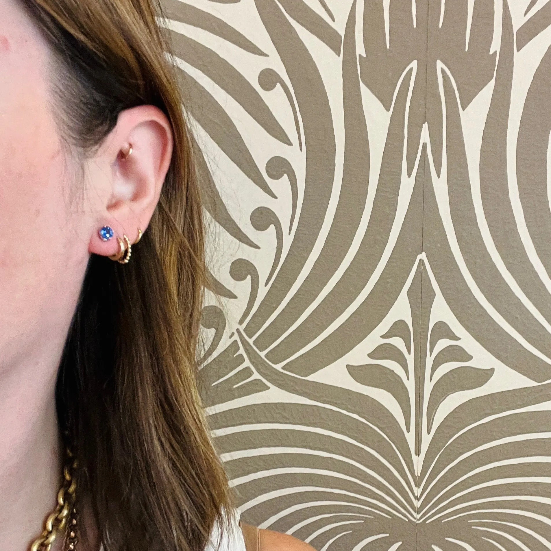 Breathtaking Cornflower Blue Sapphire Stud Earrings