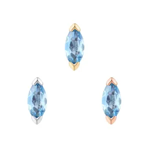 BUDDHA JEWELRY ZURI - LONDON BLUE TOPAZ - THREADLESS END