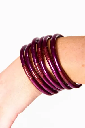 BuDha Girl All Weather Bangles - Amethyst