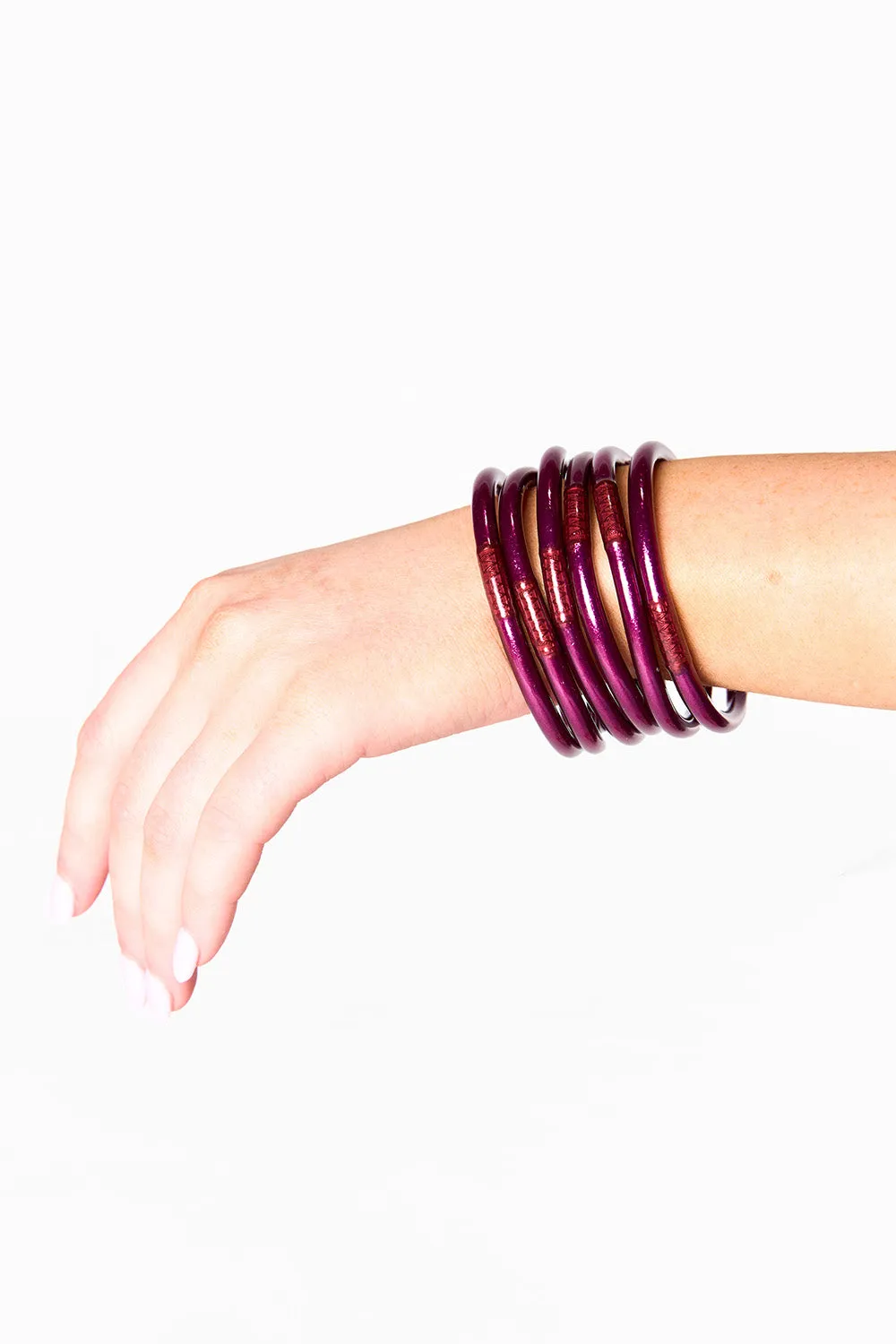 BuDha Girl All Weather Bangles - Amethyst
