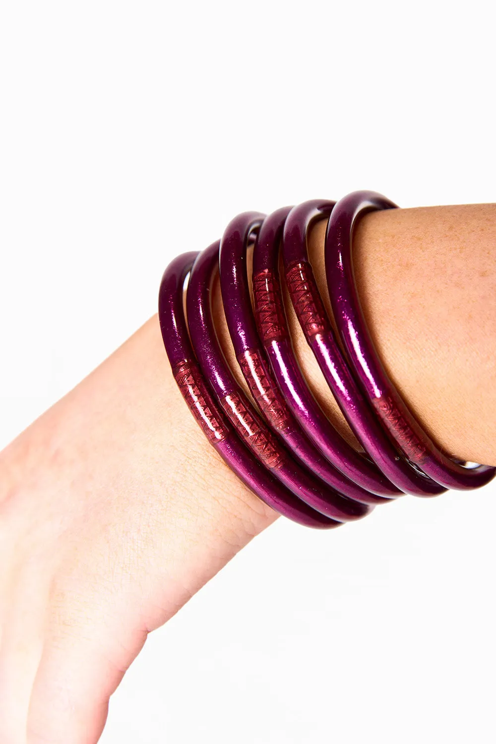 BuDha Girl All Weather Bangles - Amethyst