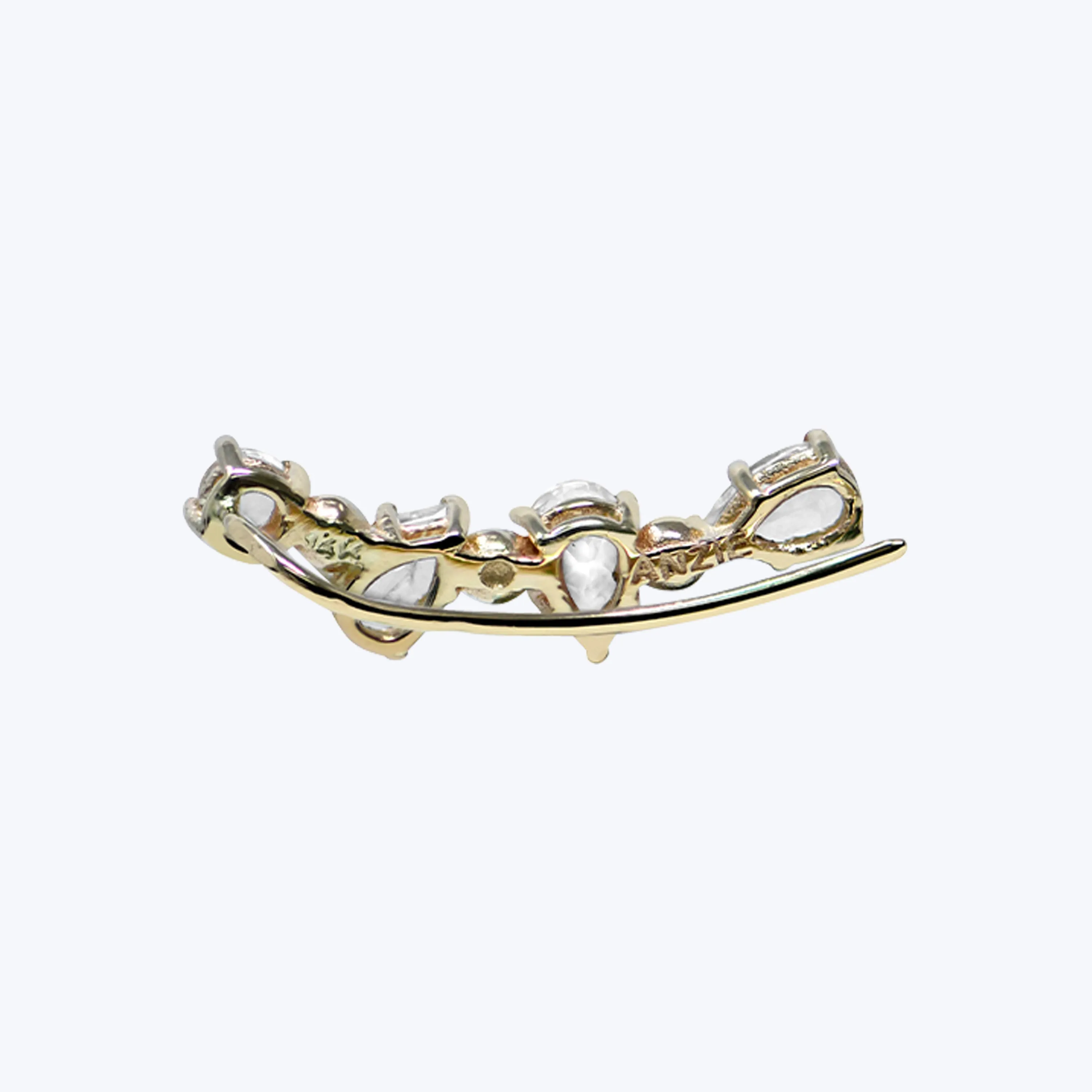 Classique Pear White Topaz Ear Crawler