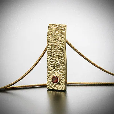Clean line gold/silver pendant