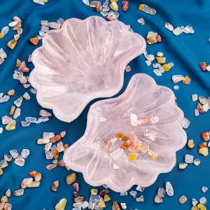 Cleansing Bad Emotion - Rose Quartz Shell Bowl