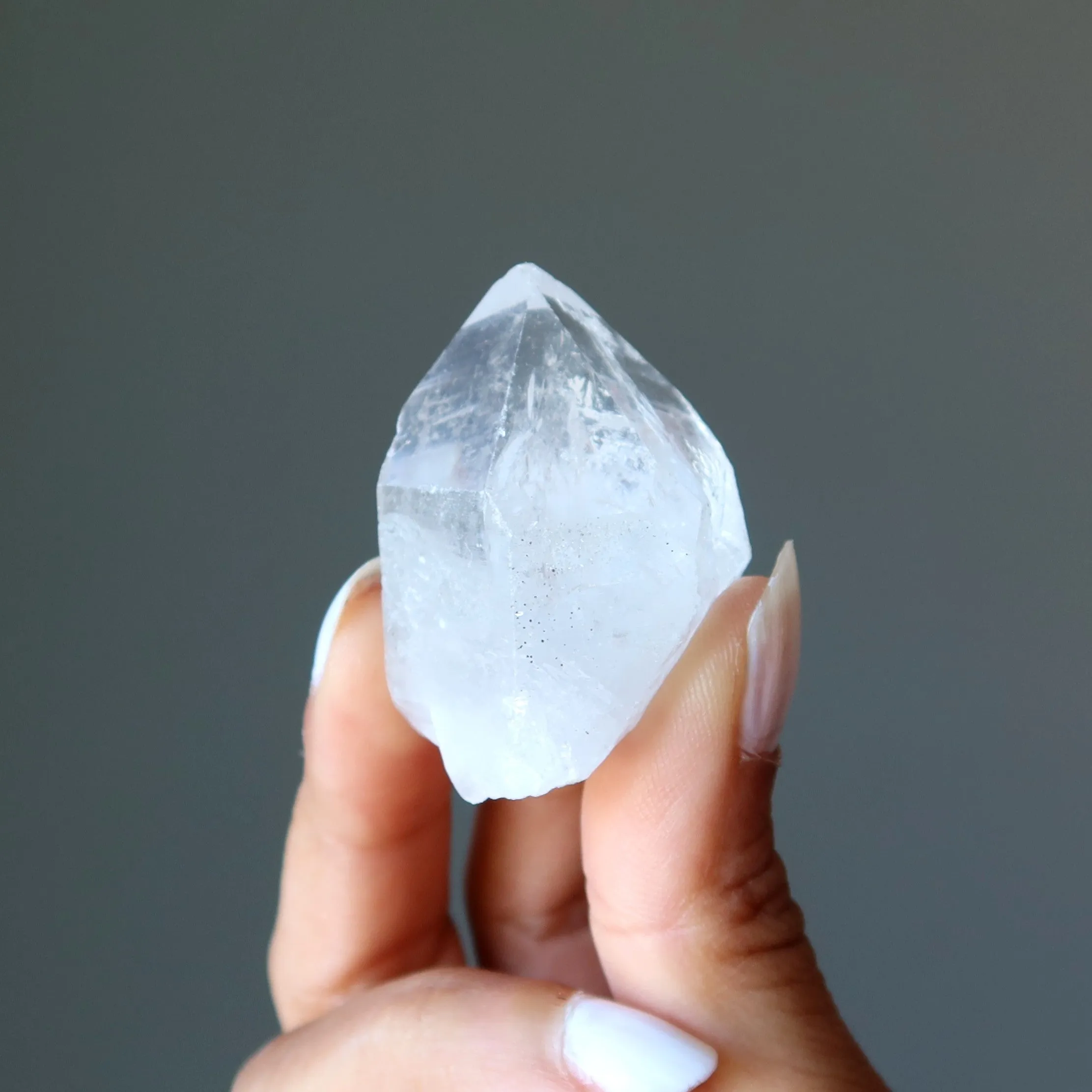Clear Quartz Raw Crystal Set Double Duty Point Stones