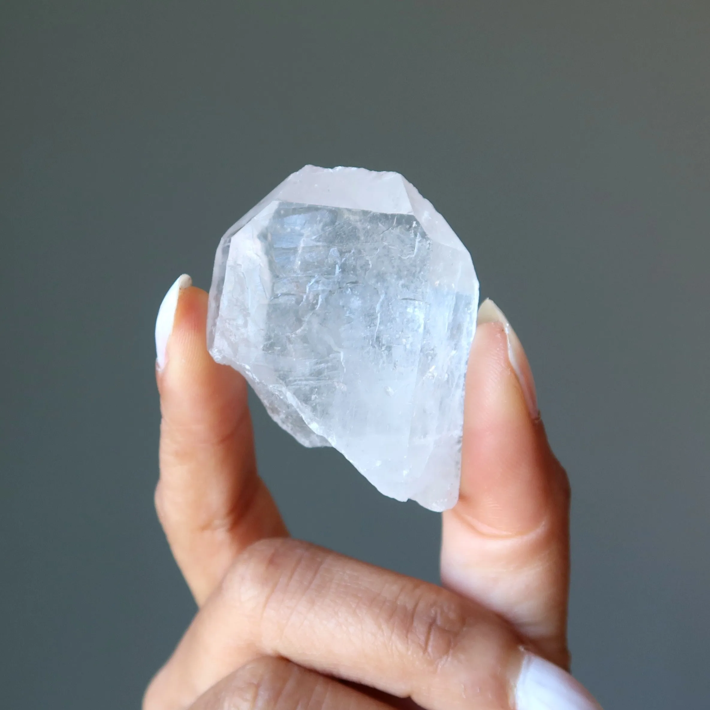 Clear Quartz Raw Crystal Set Double Duty Point Stones