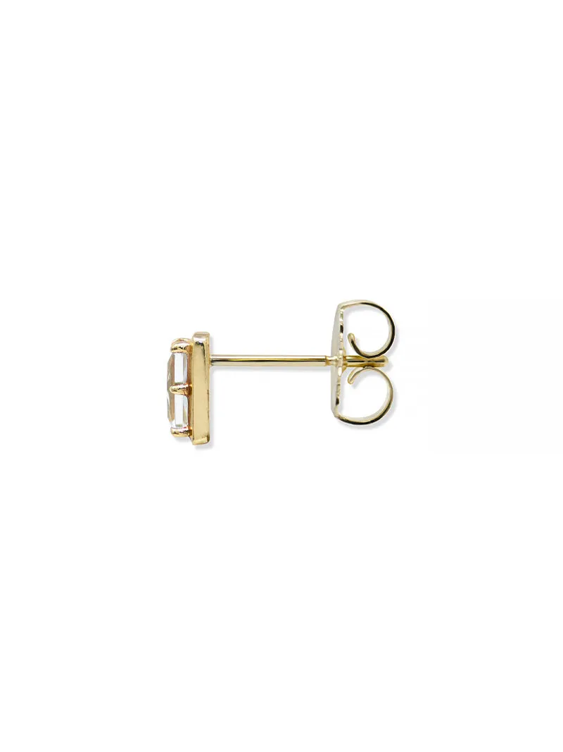 Cléo Carré Baguette Studs