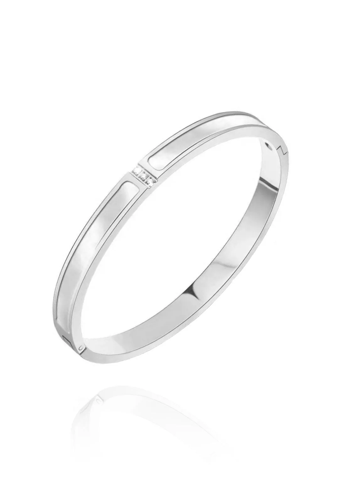 Colette with White Mother Pearl Bangle